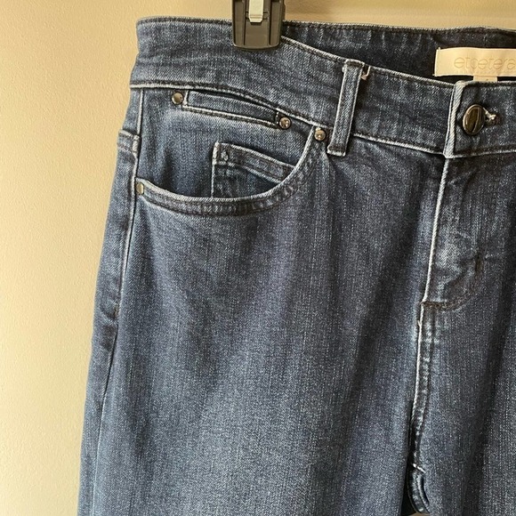 Etcetera Boyfriend Jeans Dark Wash Size 4 Stretch Straight Leg - Picture 3 of 9